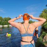 Warm up before a swim