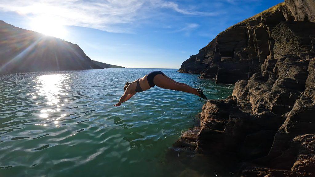 Wild swimming West Wales