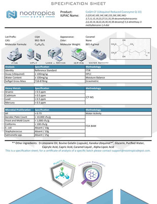 CoQH-CF Softgels | Ubiquinol Supplement