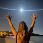Full moon swimming