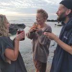 Warm drink after swimming