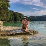 Monika Mittaz swim training