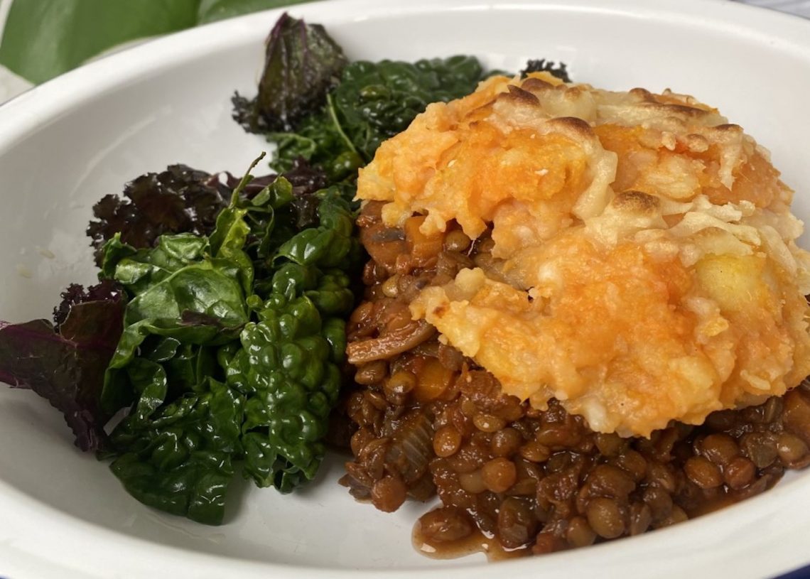 Mushroom and lentil ragu