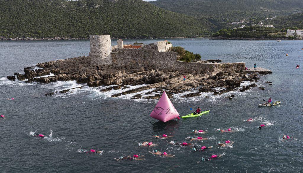 Swimming around Mamula Island