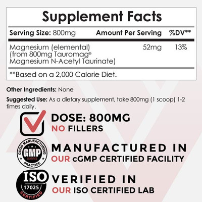 TauroMag Powder | Magnesium Acetyl Taurinate