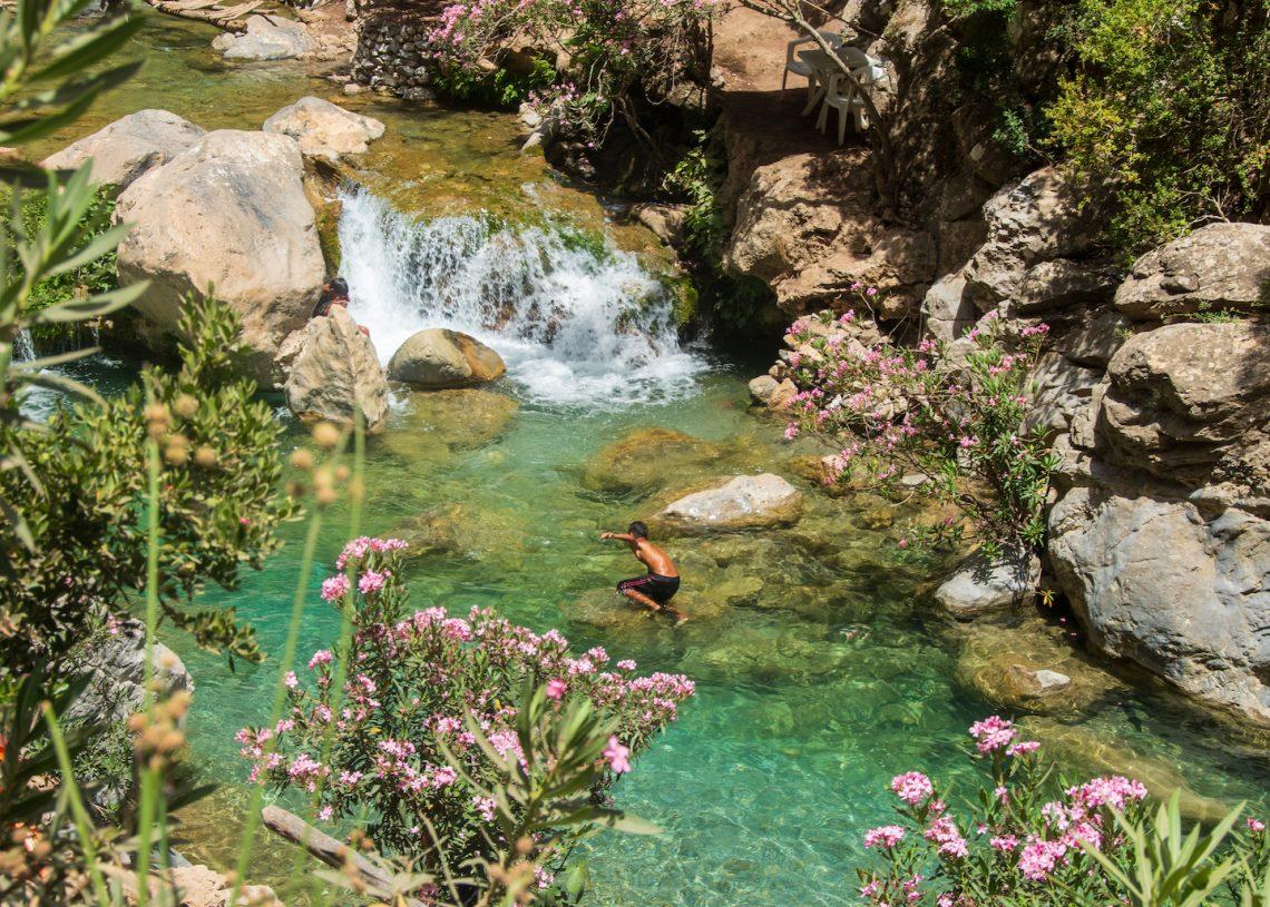 Wild swimming Morocco