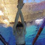 Hector Pardoe swim training
