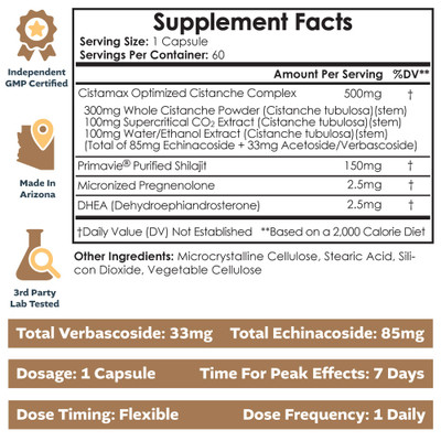 CistaMAX Capsules | Optimized Cistanche