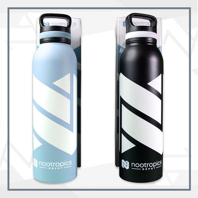 Nootropics Depot Water Bottle | Food Grade Stainless Steel | Vacuum Insulated