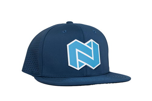 Nootropics Depot Reinforced Adjustable Snapback Hat | Branded Bills High-Performance | Waterproof | Black Or Blue