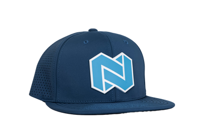 Nootropics Depot Reinforced Adjustable Snapback Hat | Branded Bills High-Performance | Waterproof | Black Or Blue