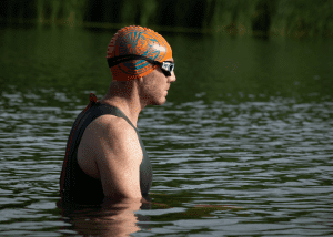 First swimming event
