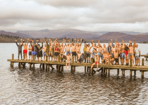 Swimming men
