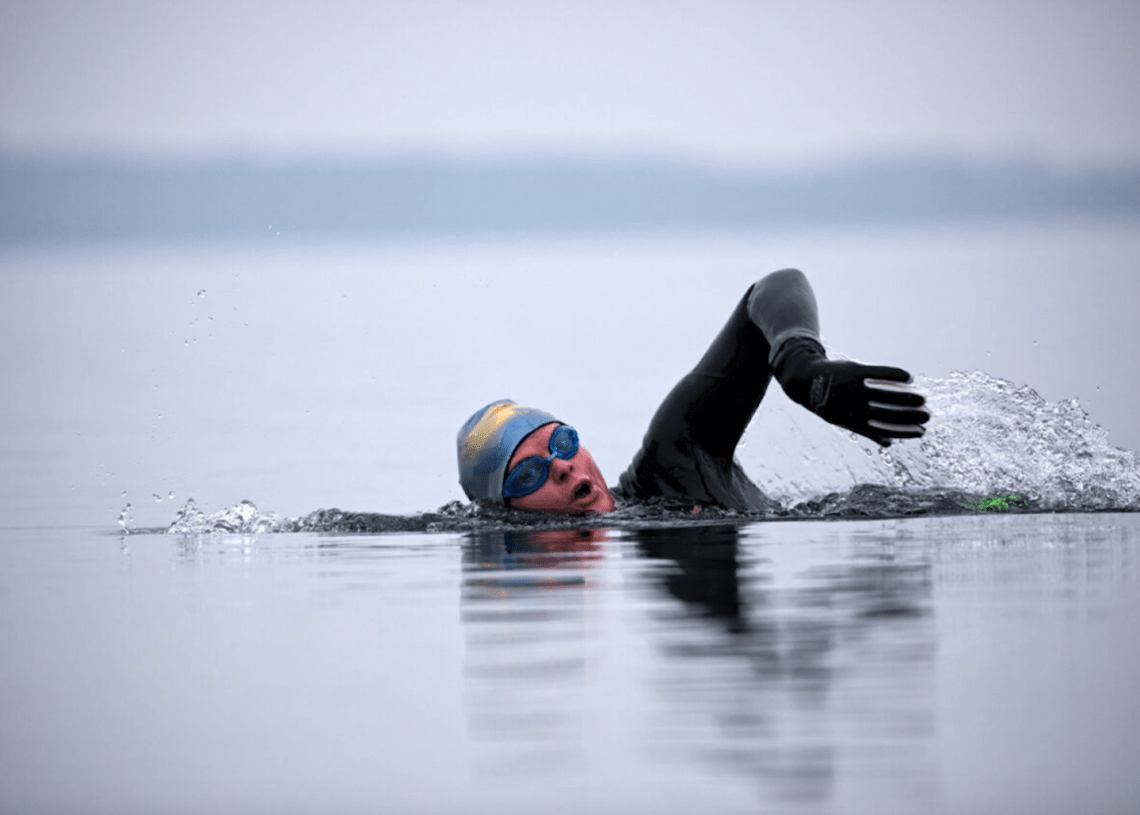 Winter swim training