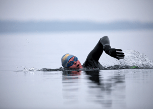 Winter swim training