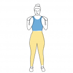 Shoulder exercise scapula setting