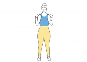 Shoulder exercise scapula setting